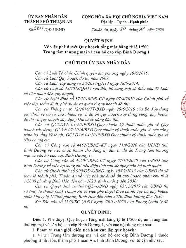 Quy hoạch 1/500 La Pura