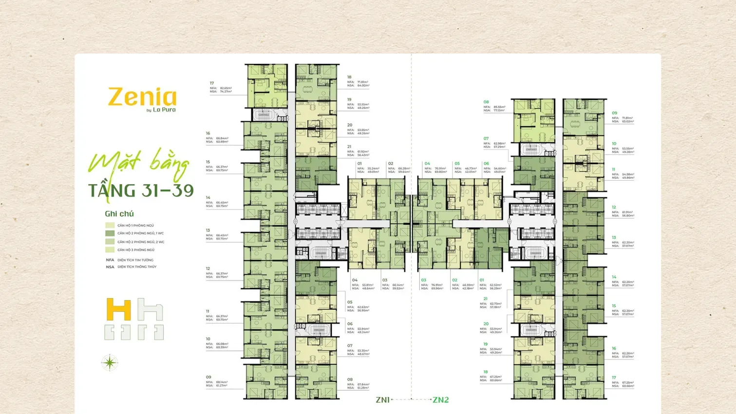 Tòa tháp Zenia 1&2