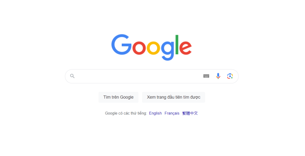 Sử dụng trình tìm kiếm của Google