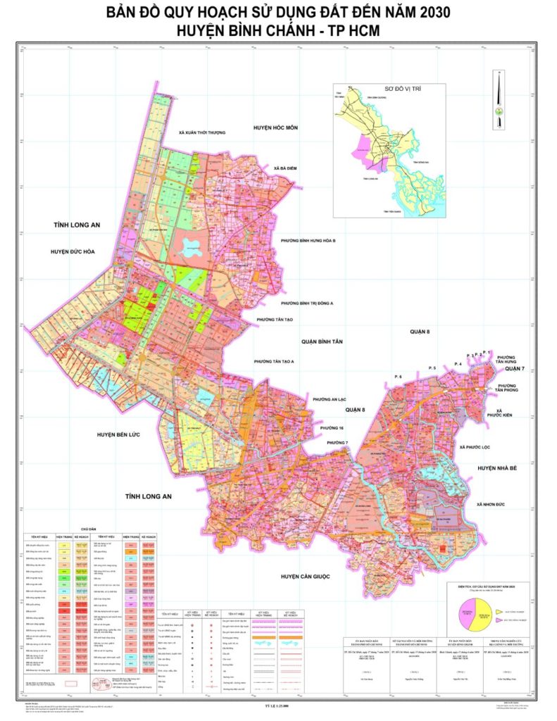 Bản đồ quy hoạch huyện Bình Chánh