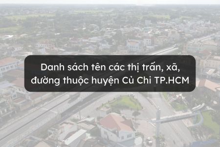 ds tên đường thuộc huyện củ chi tp.hcm