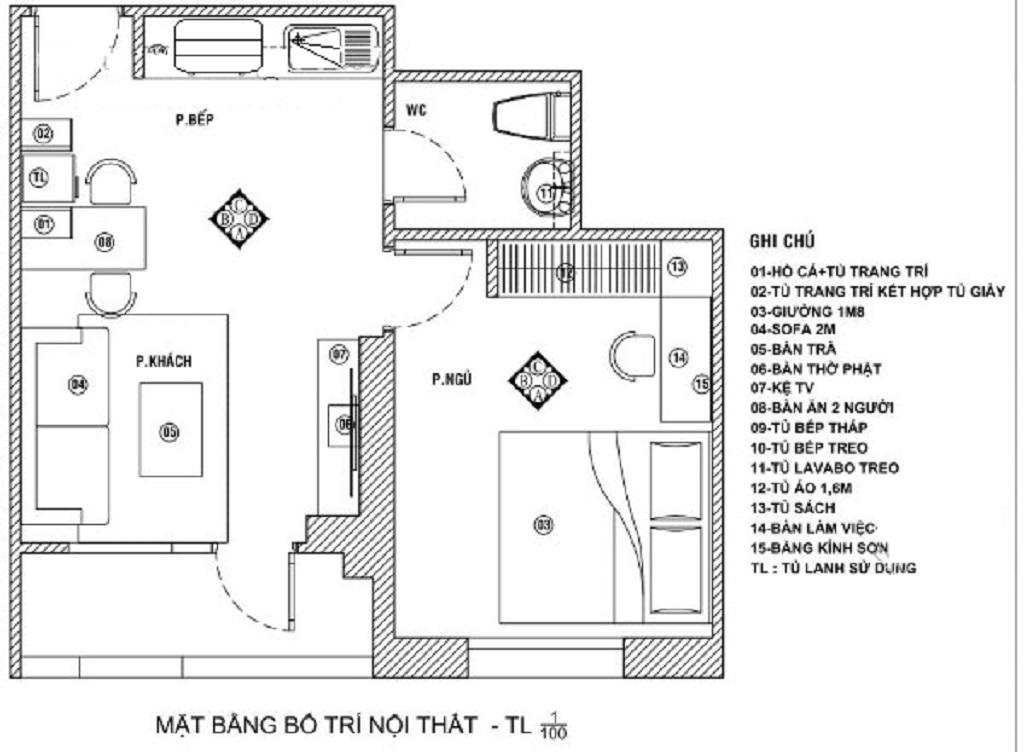 Mặt bằng chi tiết