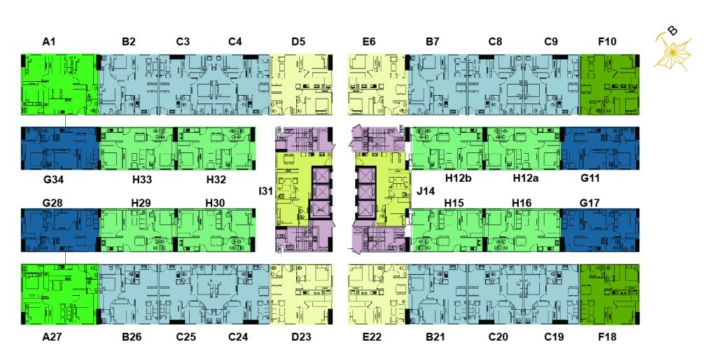 Mặt bằng Block A3