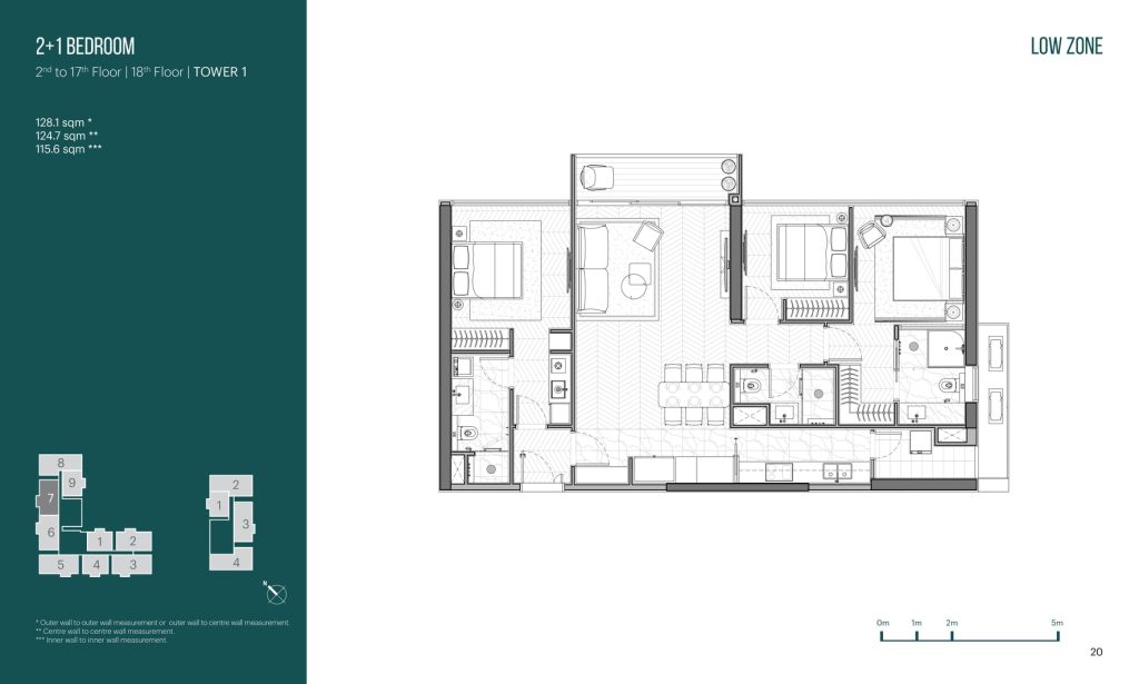 Layout căn hộ Empire City Thủ Thiêm