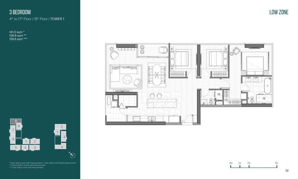 Layout căn hộ Empire City Thủ Thiêm