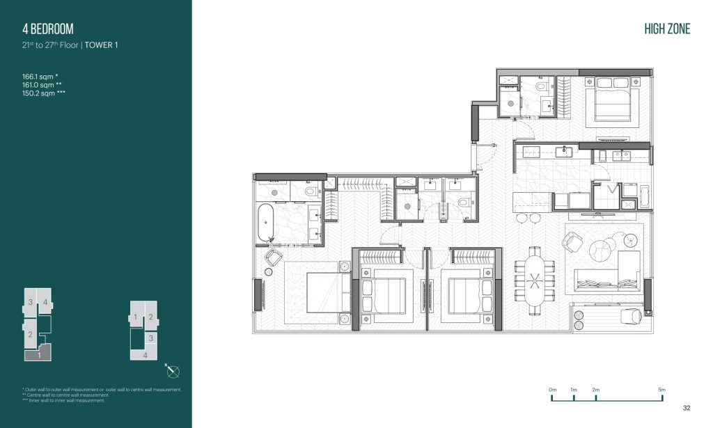 Layout căn hộ Empire City Thủ Thiêm