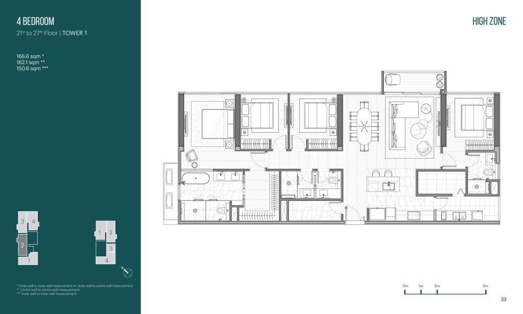 Layout căn hộ Empire City Thủ Thiêm