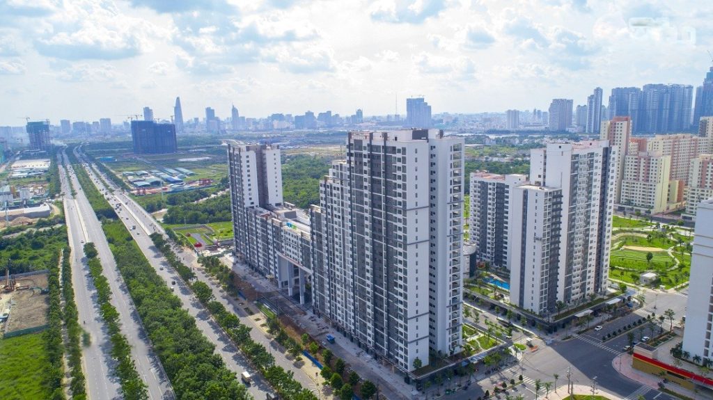 Ảnh thực tế của tòa nhà New City Quận 2