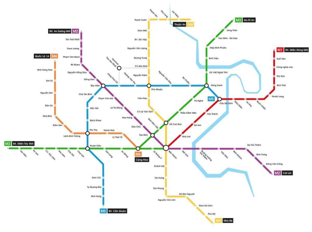 8 tuyến Metro tại TP.HCM