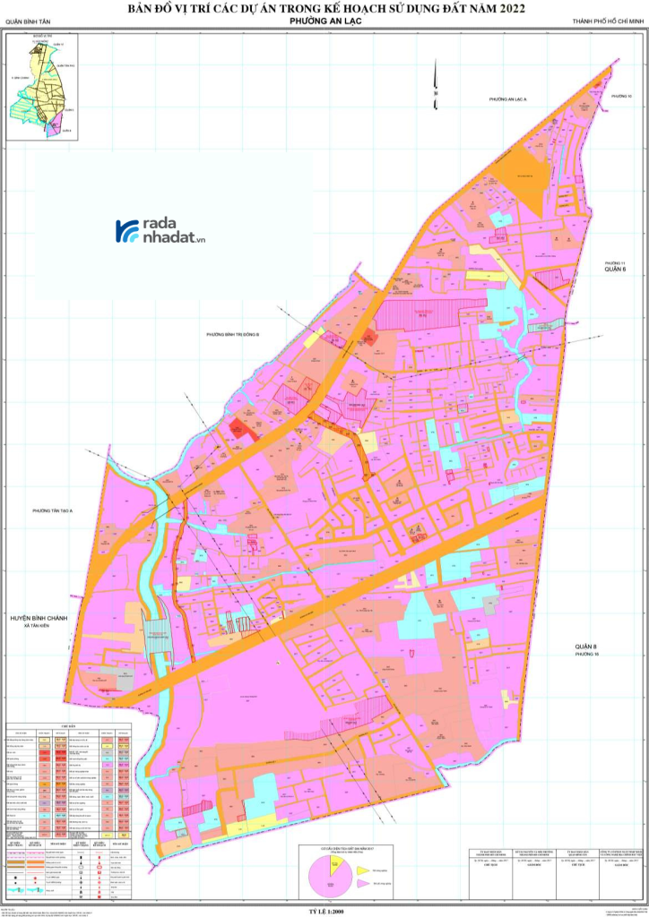 Bản đồ quy hoạch sử đất phường An Lạc