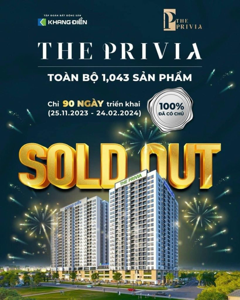 Bảng giá bán căn hộ The Privia