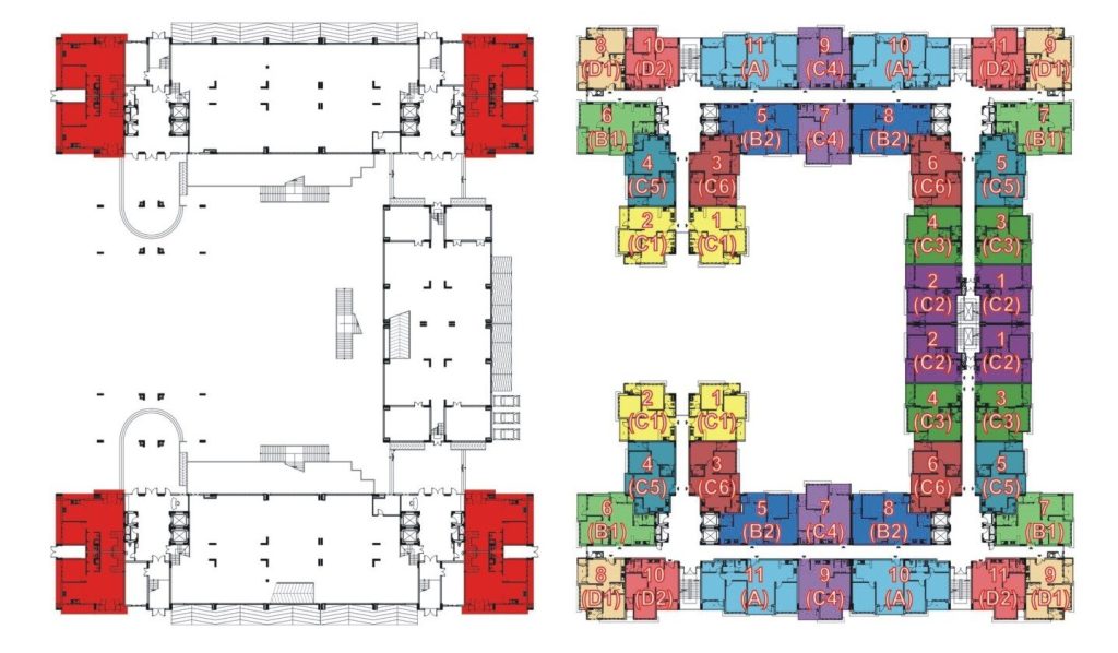 Sơ đồ bố trí các căn hộ