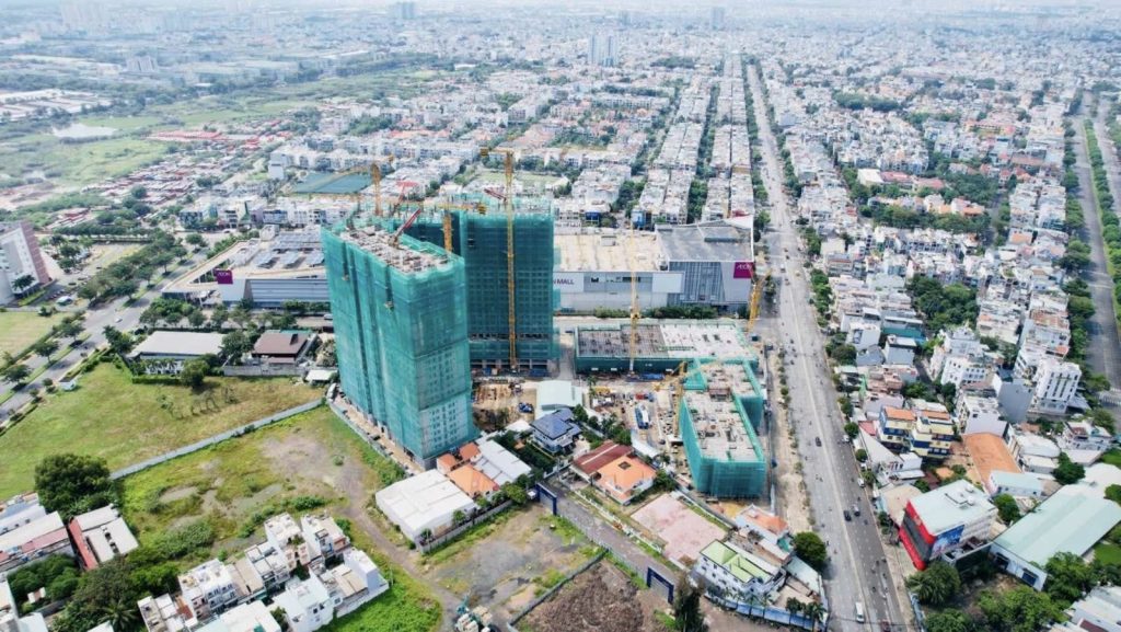 Tiến độ xây dựng AIO City tháng 9/2022