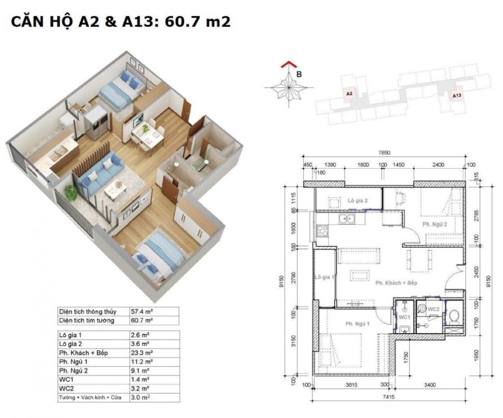 Thiết kế căn hộ Eco Green Quận 7