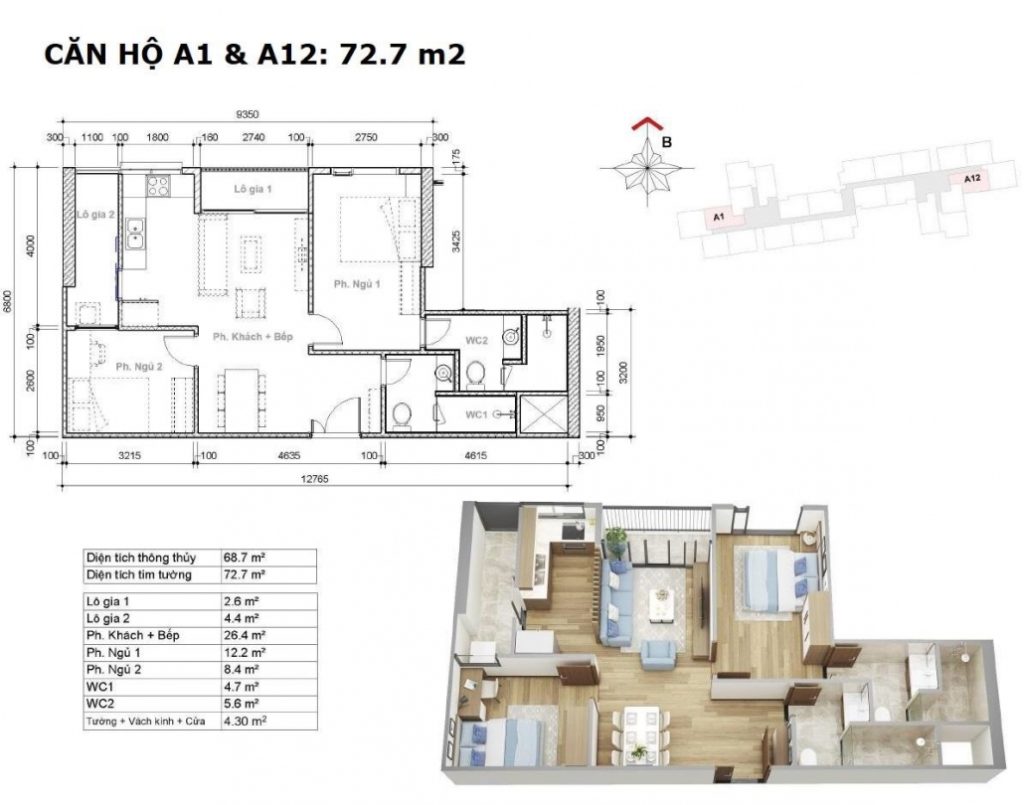 Thiết kế căn hộ Eco Green Quận 7