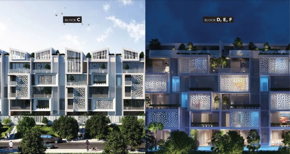 Block C-D-E-F khu nhà liền kế sân vườn City Villa