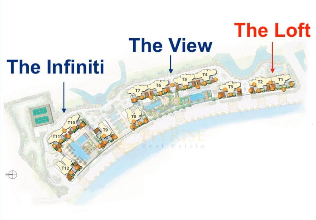 Mặt bằng tổng thể dự án Riviera Point 