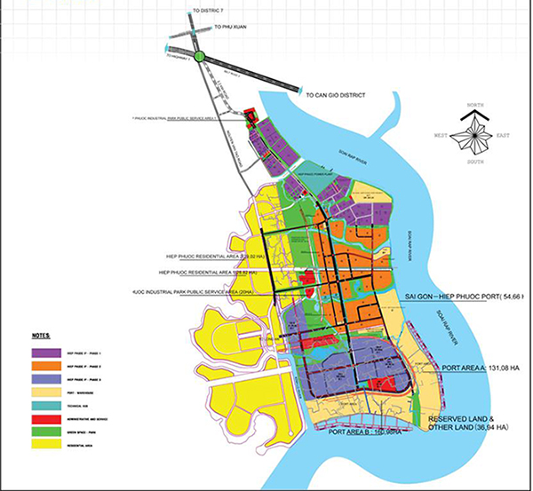 Bản đồ quy hoạch chi tiết khu công nghiệp Hiệp Phước