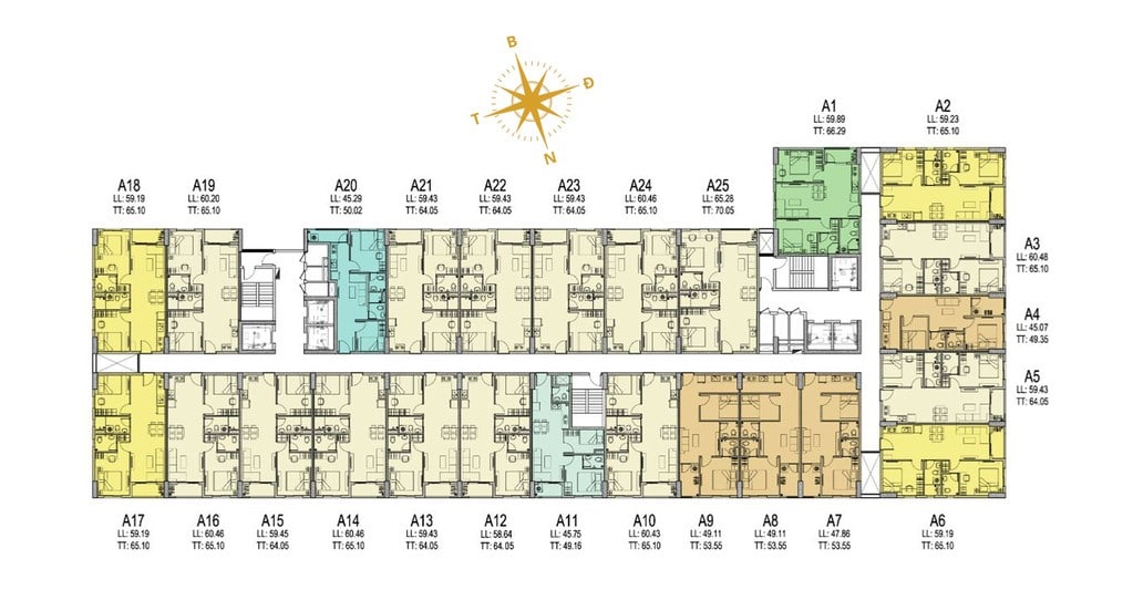 Mặt bằng block A