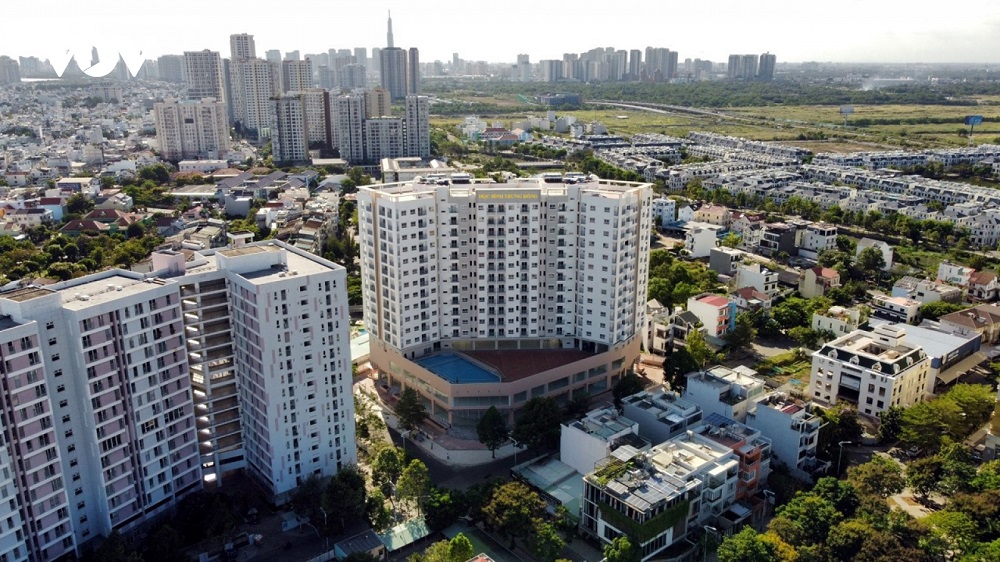 Hình ảnh thực tế dự án nhà ở xã hội Blue Sky Tower