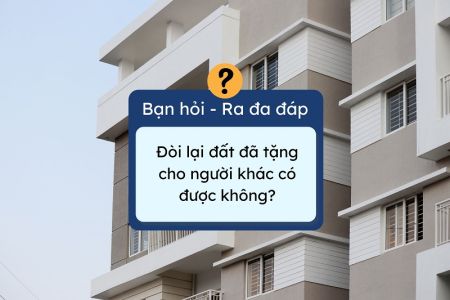 đòi lại đất đã tặng