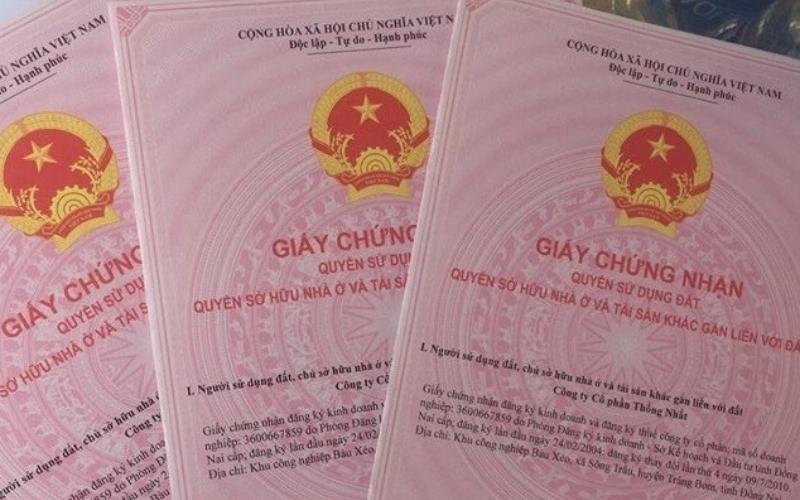 Giấy chứng nhận quyền sở hữu nhà và quyền sử dụng đất (Sổ Hồng)