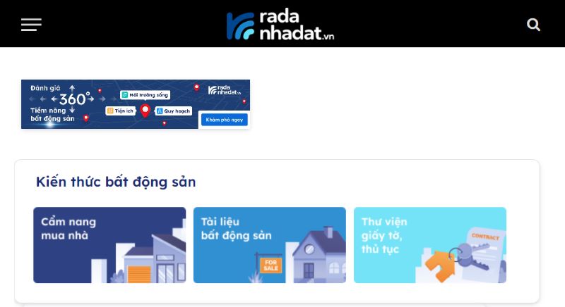 Radanhadat.vn được thiết kế với giao diện đẹp mắt, thân thiện