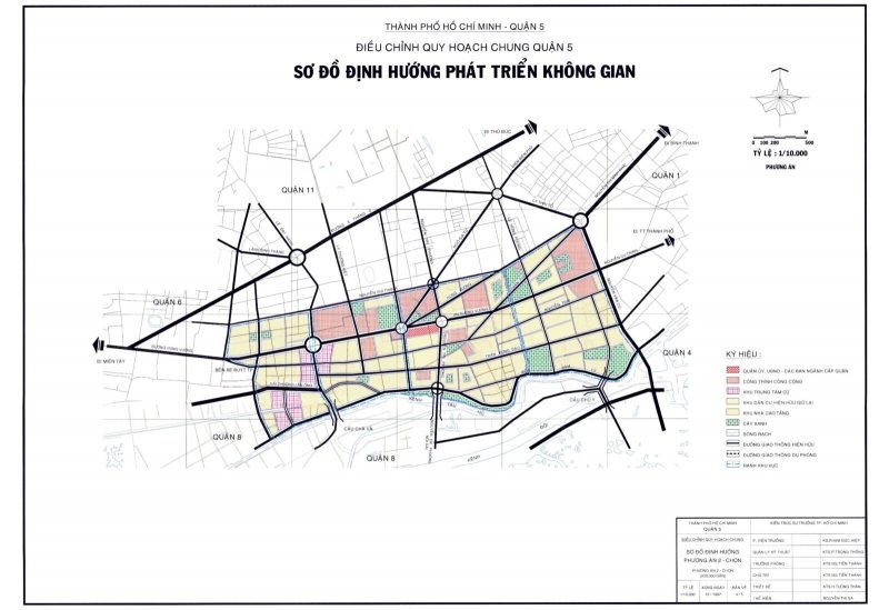 Sơ đồ phát triển không gian của quận