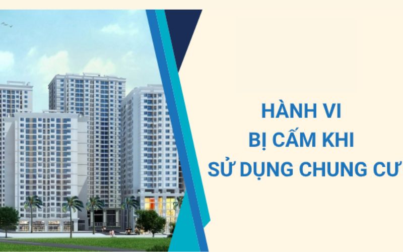 Hành vi bị cấm trong các tòa chung cư