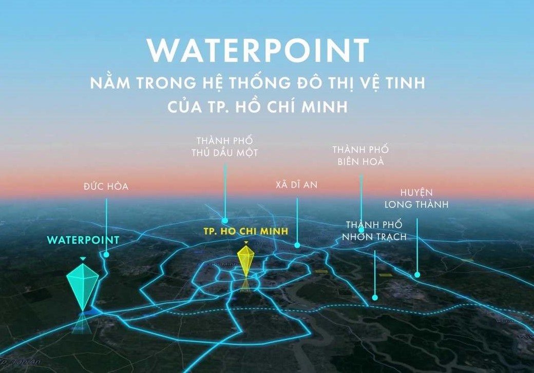 Vị trí dự án Waterpoint được xem là cửa ngõ giao thương quan trọng giữa TP. Hồ Chí Minh và các tỉnh Đồng bằng sông Cửu Long