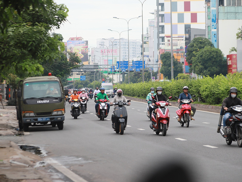 Hình ảnh một đoạn đường Cộng Hòa thuộc phường 13 quận Tân Bình