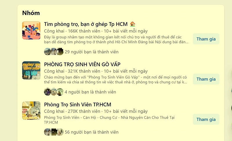 Lợi ích của việc tìm nhà trọ qua facebook