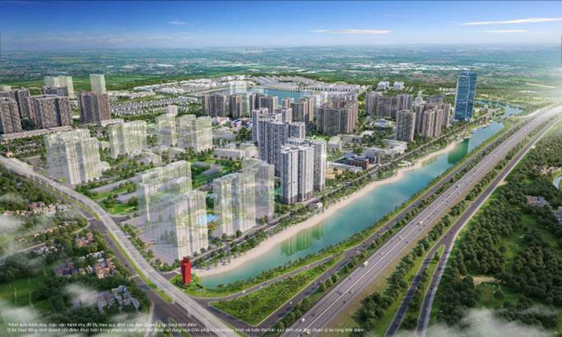 Toà căn hộ ZR1 The Zurich sở hữu vị trí đắc địa tại cửa ngõ dẫn vào Vinhomes Ocean Park 1