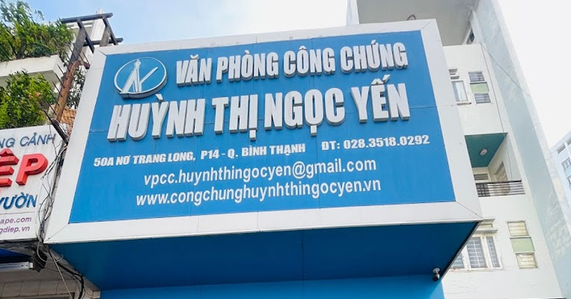 Văn phòng công chứng Huỳnh Thị Ngọc Yến