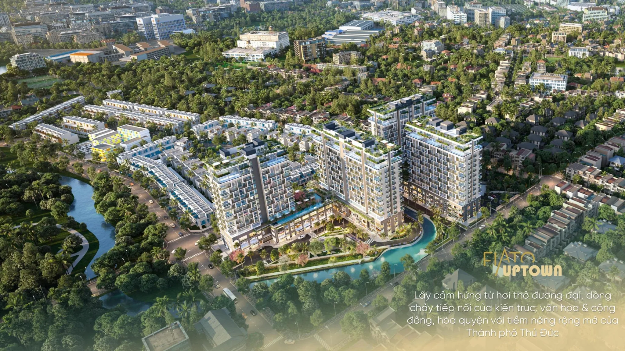 Dự án FIATO Uptown Thủ Đức có mật độ xây dựng chỉ 28%