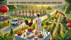 Ngày tốt động thổ tháng 3 âm lịch năm 2025