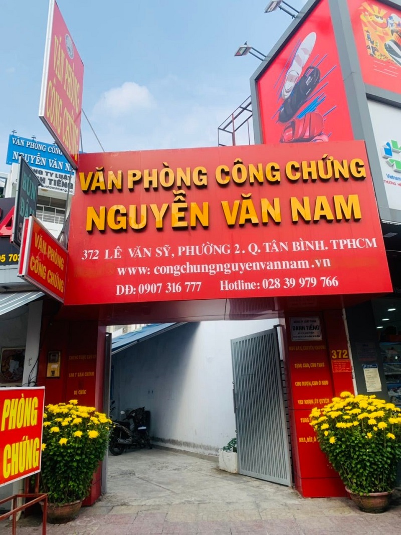 văn phòng công chứng Tân Bình