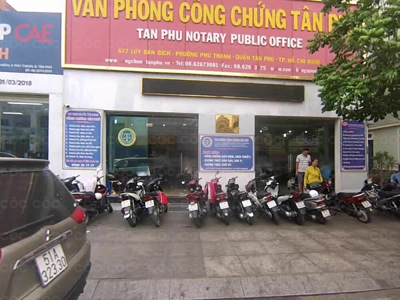 văn phòng công chứng Tân Phú