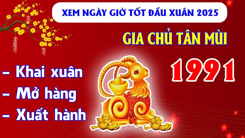 ngày đẹp khai trương tuổi tân mùi