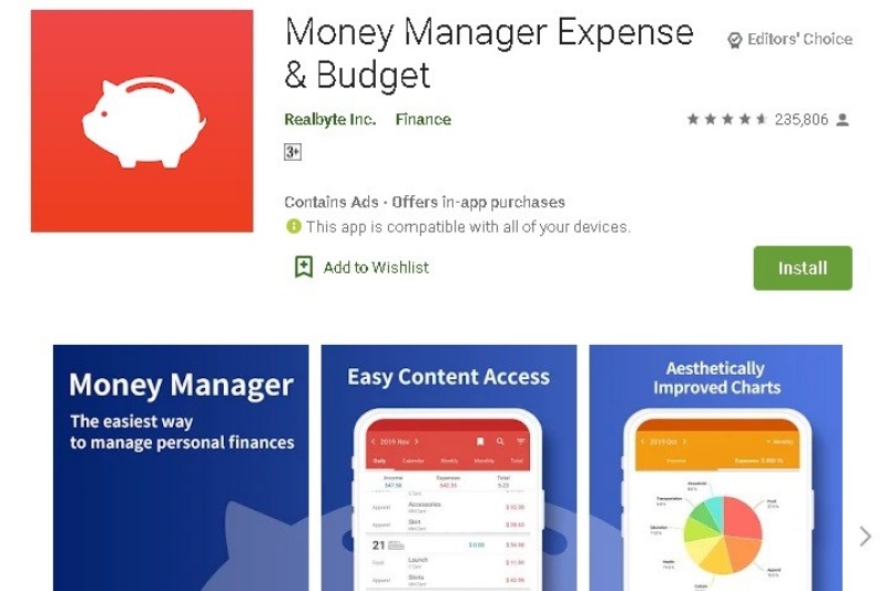 App Money Manager quản lý thu chi cá nhân thông minh