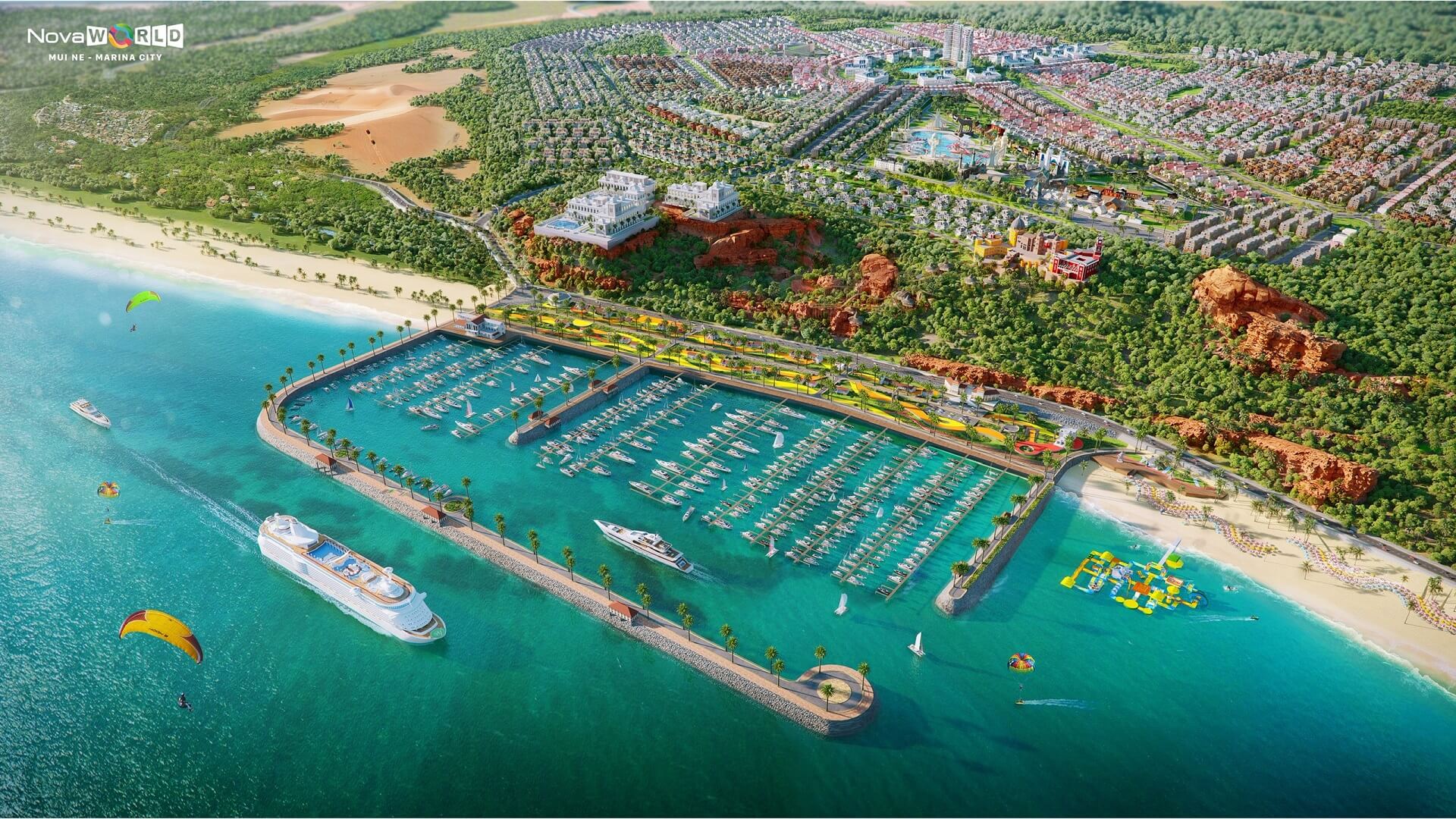 Một trong những dự án hưởng lợi trực tiếp từ cao tốc Vĩnh Hảo – Phan Thiết là Marina City Mũi Né