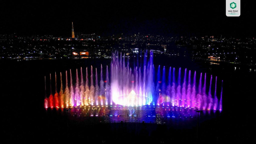 Khu nhạc nước tại Diamond Sky Vạn Phúc City
