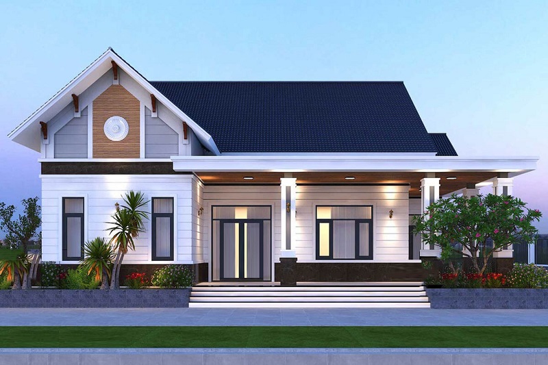 bản vẽ nhà cấp 4 3 phòng ngủ 100m2