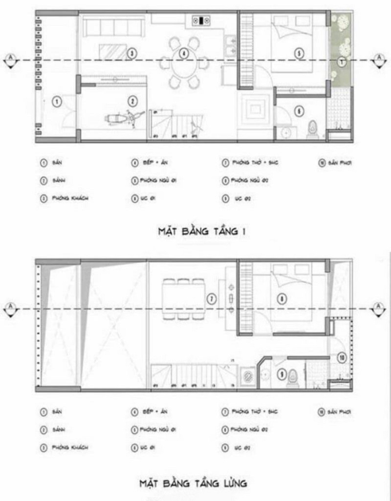 Mẫu bản vẽ nhà cấp 4 3 phòng ngủ 100m2 hiện đại