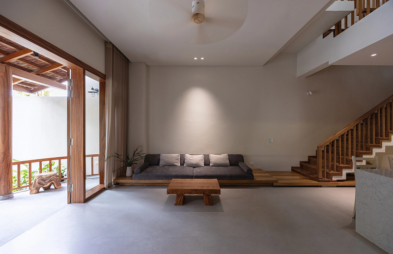thiết kế sân vườn nhà ống