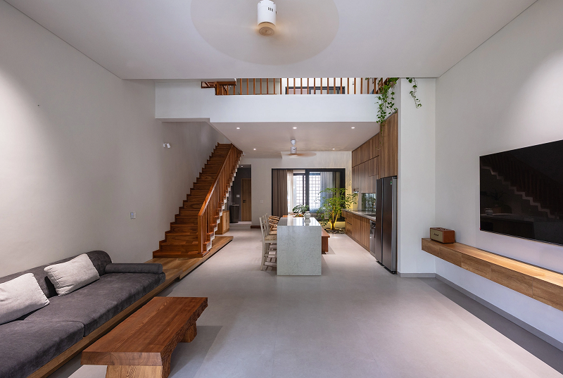 thiết kế sân vườn nhà ống