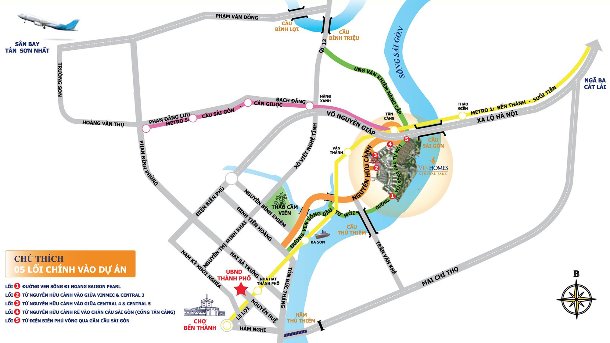 Vị trí dự án Vinhomes Central Park