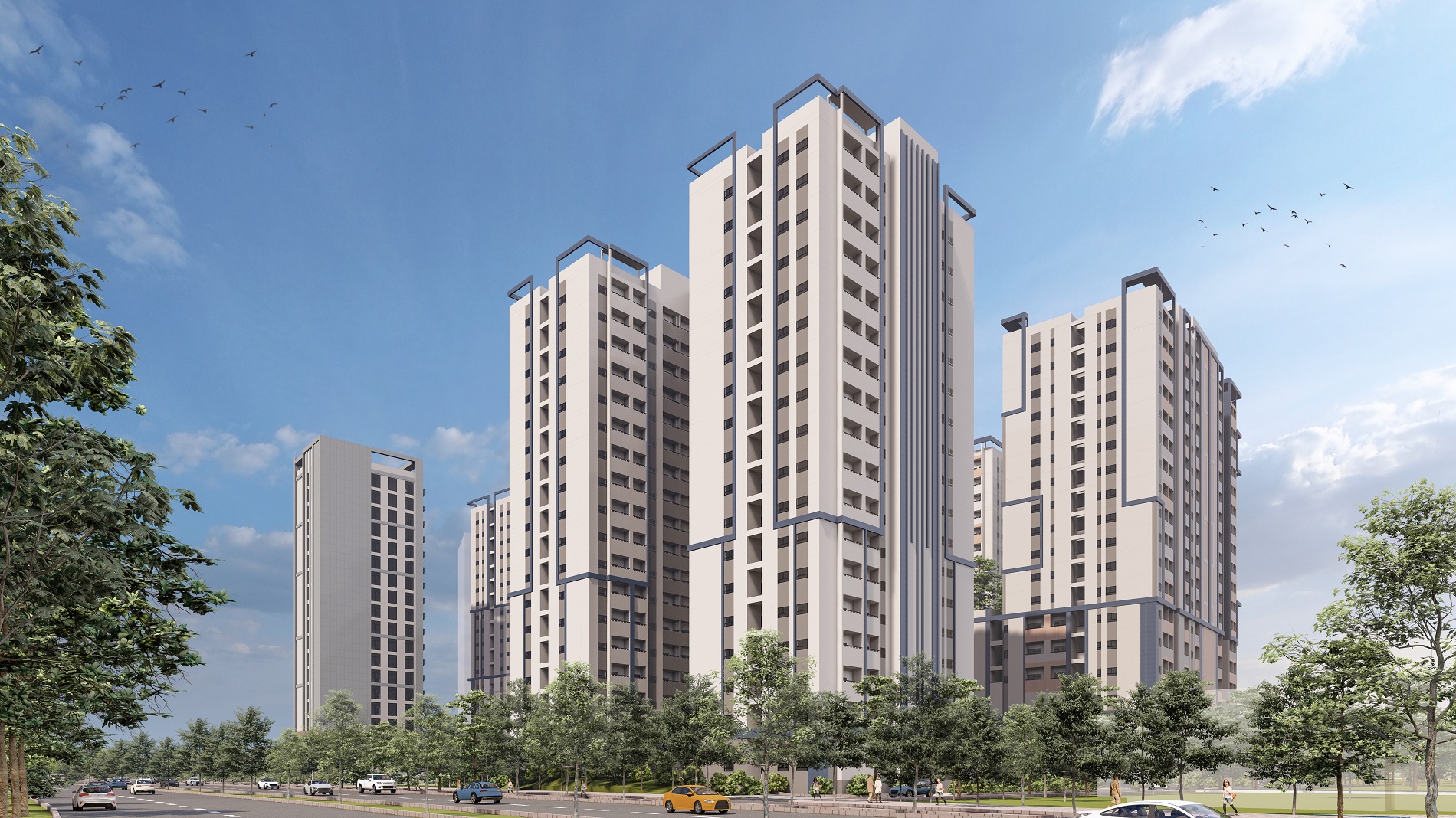 Phối cảnh Nhà ở xã hội Lê Thành Tân Kiên