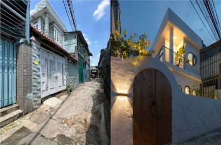 Cải tạo nhà cũ Hóc Môn thành ốc đảo Địa Trung Hải giữa lòng thành phố cải tạo nhà cũ