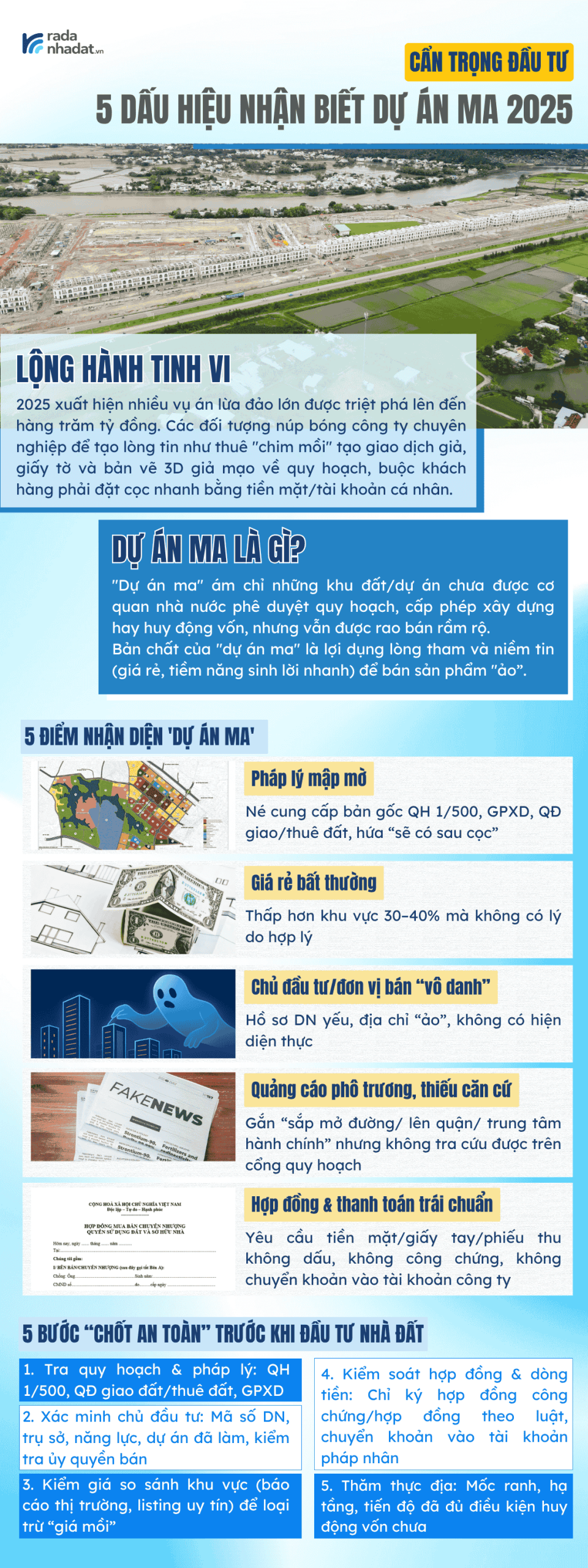 cách nhận biết dự án ma